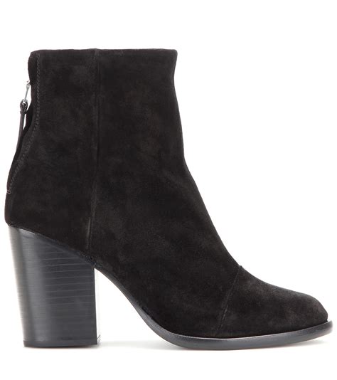 Lyst Rag And Bone Ashby Suede Ankle Boots In Black