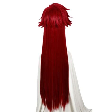 Black Butler Death Scythe Grell Sutcliff Red Long Cosplay Wig Cosplay