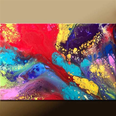 Abstract Canvas Art Painting 36x24 Original Modern Contemporary Art By