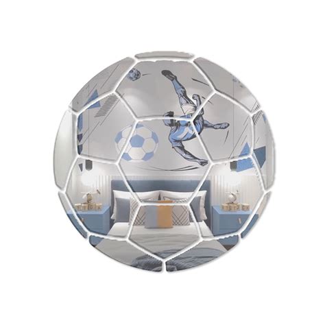 Football mirror - Acrylic 30 cm Ø – Adamas