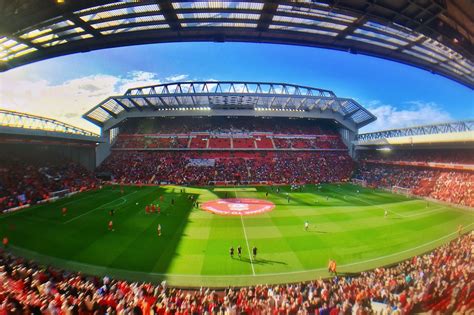 Anfield Stadium In Liverpool Home Of The Liverpool Soccer Club Go