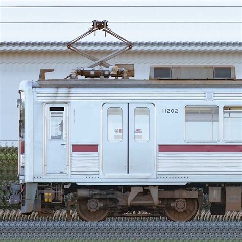 東武10000型モハ11202（ワンマン運転対応車）の側面写真｜railfilejp｜鉄道車両サイドビューの図鑑
