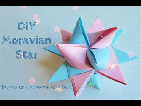 Christmas Crafts Moravian Star Tutorial Paper Weaving Origami