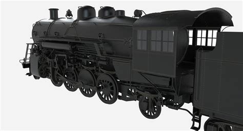 Icrr Mikado Steam Locomotive 1518 3d Model 99 Fbx Max 3ds Obj