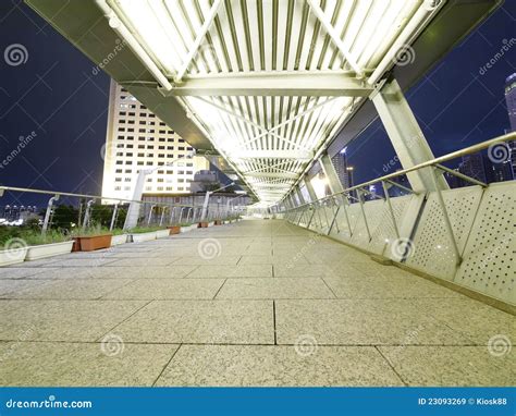 Elevated Pedestrian Walkway Stock Image Image Of Corridor Column