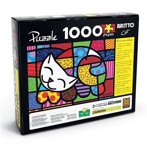 Has) has teamed with artist romero britto on a limited edition series of four artworks inspired by the beloved monopoly board game. Puzzle 1000 peças Romero Britto - Cat - Loja Pinóquio ...