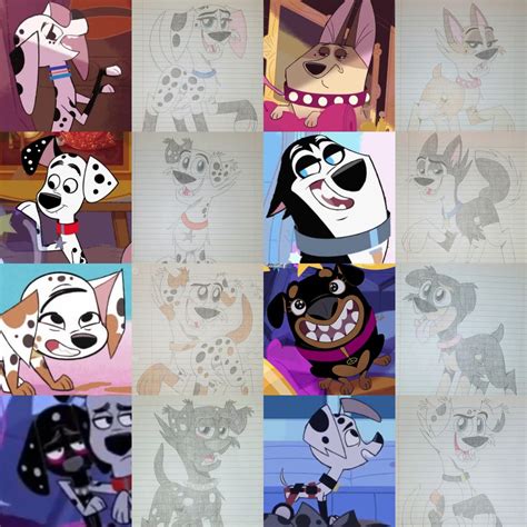 All The 101 Dalmatian Street Sketched Characters By Scamp4553 On Deviantart