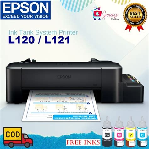 Epson L120 L121 Ink Tank Printer Brand New Continuous Ink System