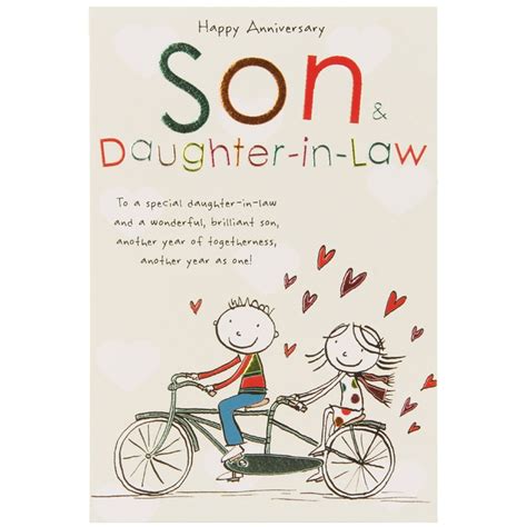 Create 7Th Anniversary Card For Daughter And Son In Law Son And
