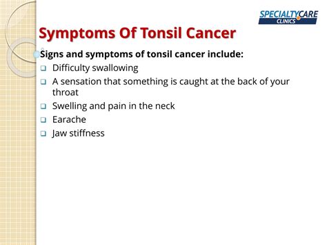 Ppt Tonsil Cancer Symptoms Causes And Treatment Powerpoint