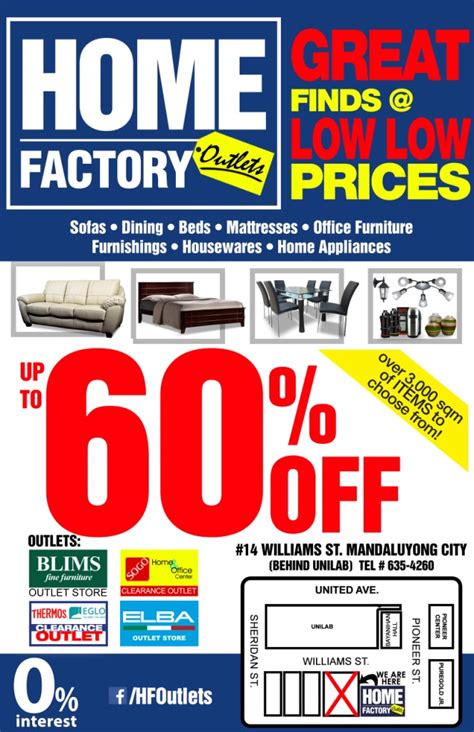 You can easily order ahead online and pick it up later! Manila Shopper: Home Factory Outlets Store Grand Opening SALE: Aug 2015