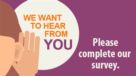 Please Help Us Better Serve You By Taking This Very Brief Survey The