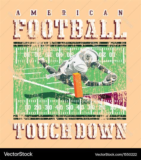 Touchdown Football Rules Royalty Free Vector Image