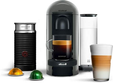 Nespresso vertuoplus deluxe black coffee machine. Breville Nespresso VertuoPlus Coffee and Espresso Machine ...
