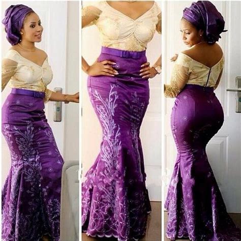 Buy Nigerian Evening Dresses Purple Long Vestido De Festa Mermaid Evening Gowns