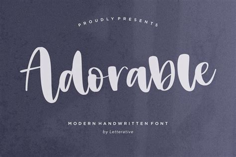 Adorable Font Letterativestudio Fontspace