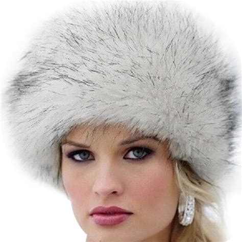 Buy 2017 New Fashion Winter Women Faux Fur Cap Fluffy
