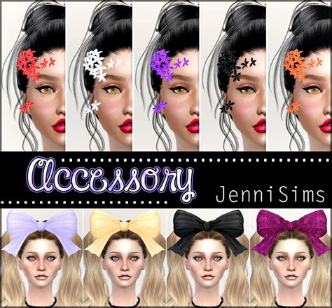 Flowers Bow Headband At Jenni Sims Sims 4 Updates