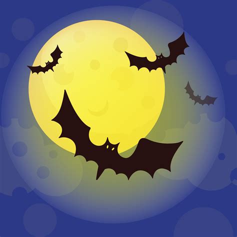 Halloween Bats Flying 1263697 Vector Art At Vecteezy