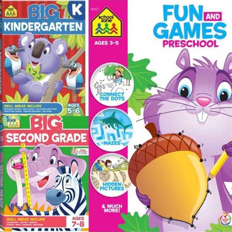 Promo School Zone Big Preschool Workbook Buku Latihan Anak Tk Diskon 23