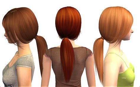 Mod The Sims Flowing Ponytail Raon Binned Retextures