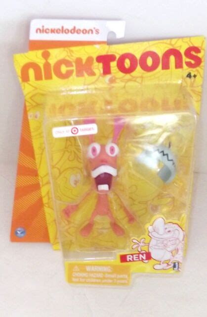 Ren And Stimpy Nickelodeon Nicktoons Ren W Happy Helmet Figure Target