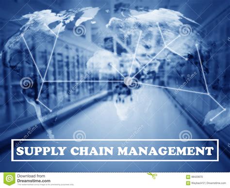 Supply Chain Management Concept Stock Photo Image Of Goods Cargo