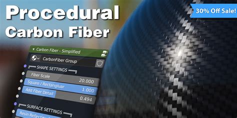Advanced Carbon Fiber Shader Procedural Cycles And Eevee Blender Market