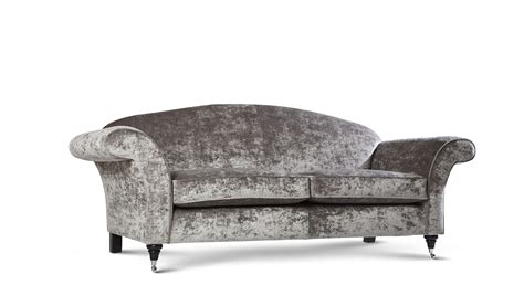 Edwardian Large Sofa By Delcor In J Brown Modena Velvet Sofa Handmade
