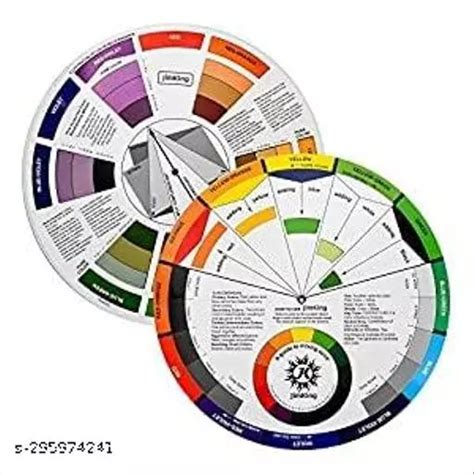 KANBI Creative Color Wheel Paint Mixing Learning Guide Art Class