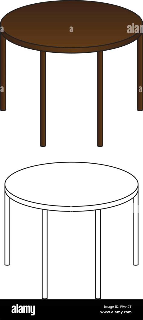 Side Table Stock Vector Images Alamy