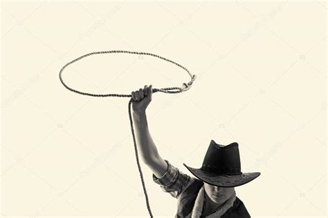 Cowboy Throws A Lasso Stock Photo By ©svetazi 115716472