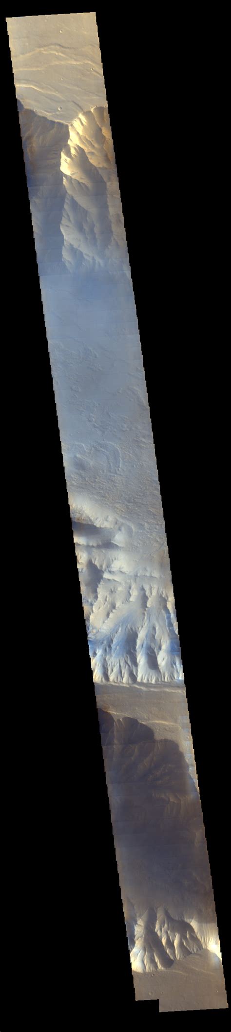 Mars Odyssey View Of Morning Clouds In Canyon Nasas Mars Exploration