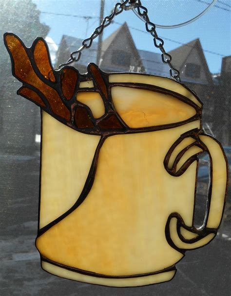 Stained glass coffee tables should always look refreshing, unique and elegant, as that is where you would sit for a fresh cup of coffee and feel rejuvenated. Stained Glass Coffee Mug! | STAINED GLASS - COFFEE-TEA ...
