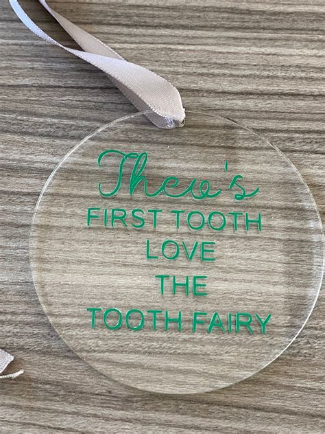 Personalised First Tooth Keepsake Toothfairy T Etsy
