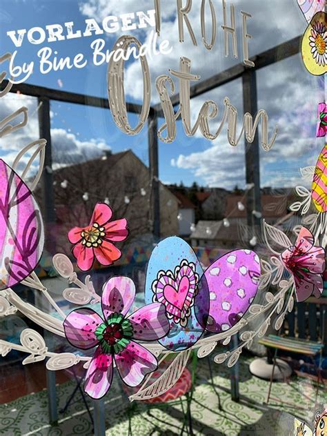 Mit dem kreidemarker die linien nachzeichnen auf der innenseite des fensters kannst du mit dem kreidemarker entlang der vorlage fahren. Osterkranz | Osterkranz, Fensterbilder frühling, Vorlagen