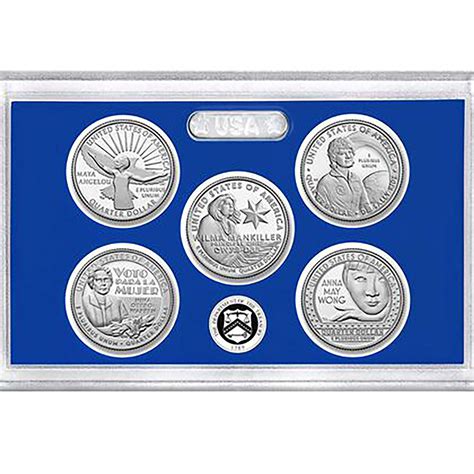American Women Quarters Proof Set 2022 Without Box Golden Eagle Coins