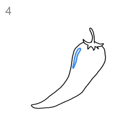 How To Draw A Chili Pepper Step By Step Easy Drawing Guides Drawing