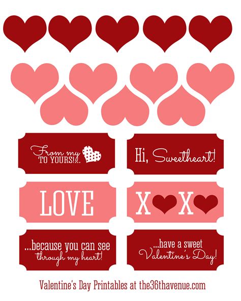 Free Valentine Printable And Heart Candy Jar The 36th Avenue