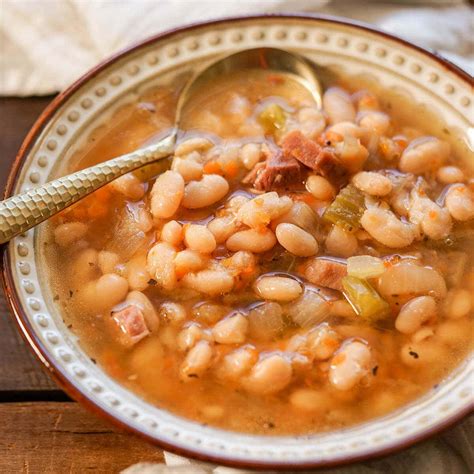 How To Make Ham And Navy Beans In Crock Pot Ham And Bean Soup 15