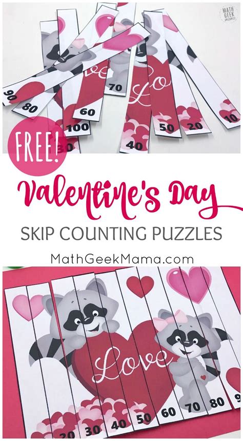 Free Valentines Day Math Puzzles For Kids In Grades K 2 Maths