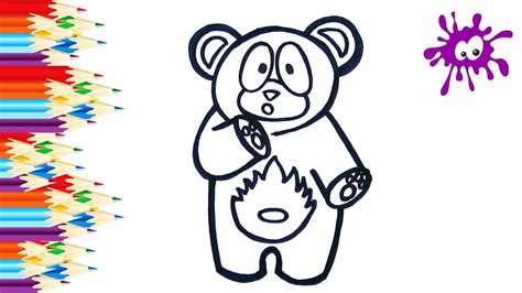 Как нарисовать желейного медведя ВАЛЕРУ Мультик раскраска для детей