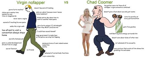 Virgin Nofapper V Chad Coomer Virgin Vs Chad Know Your Meme