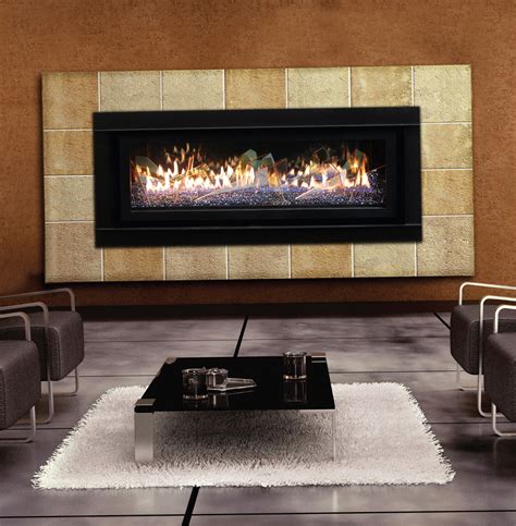 Modern Linear Gas Fireplace Home Design Ideas