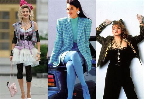 moda años 80 fotos ropa peinados y complementos moda de los 80 moda