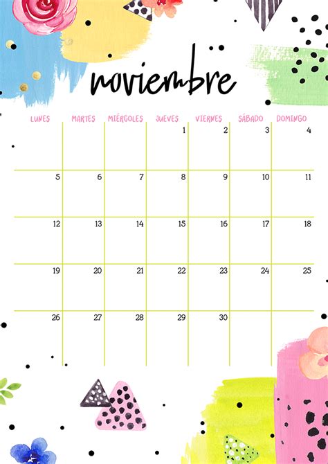 Calendario Noviembre Imprimible Y Fondo Planner Sheets Planner Paper