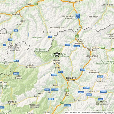 Secondo l'ingv l'epicentro è stato a vallarsa ed è avvenuta ad una profondità di 12 chilometri. Terremoto Trentino : scossa avvertita fra Merano, Bolzano ...