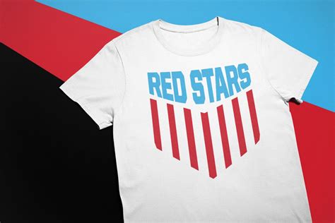 Chicago Red Stars Soccer Shirt Chicago Womens Team Usa Flag Etsy