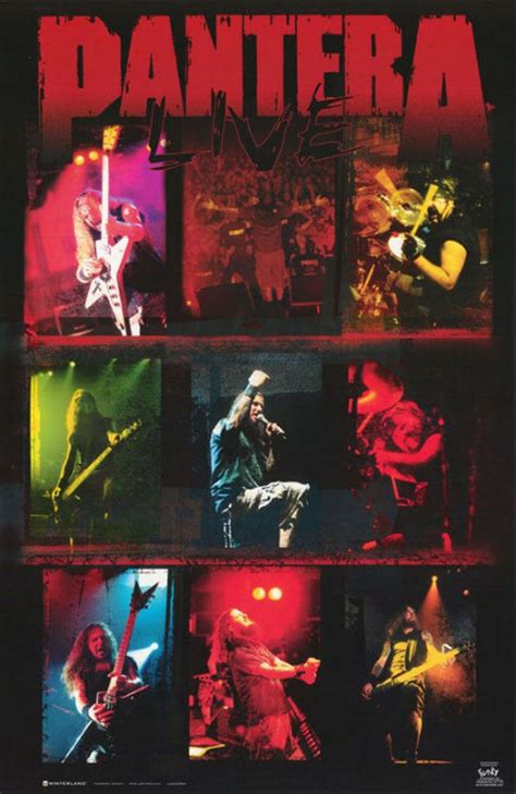 Vintage Pantera Live Poster On Mercari Pantera Band Posters Heavy