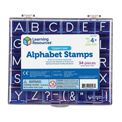 Uppercase And Lowercase Alphabet Stamp Set
